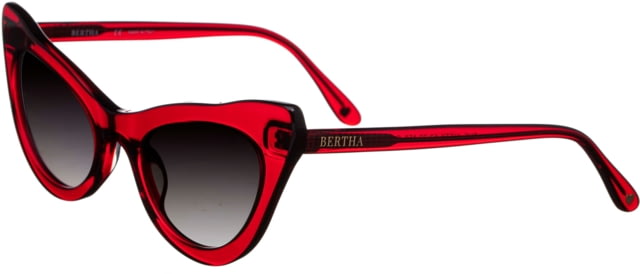 Bertha Kitty Handmade in Italy Sunglass - Women's Red One Size - Bertha