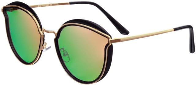 Bertha Lorelei Polarized Sunglass - Women's Black/Yellow-Green One Size - Bertha