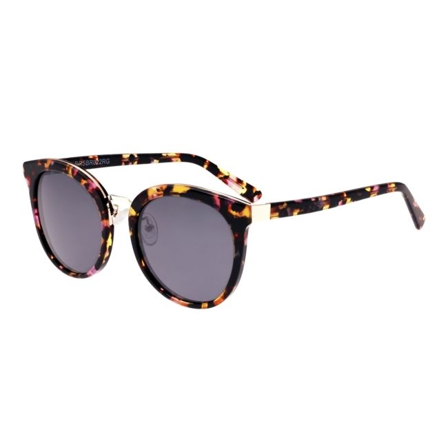 Bertha Lucy Polarized Sunglasses Pink Tortoise/Black One Size - Bertha
