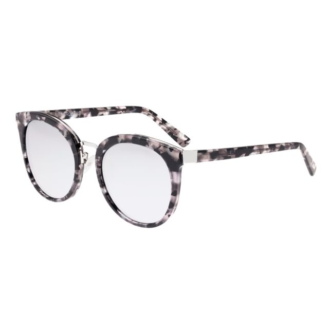 Bertha Lucy Polarized Sunglasses Silver Tortoise/Silver One Size - Bertha