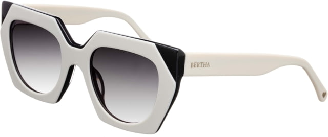 Bertha Marlowe Handmade in Italy Sunglass - Women's White One Size - Bertha