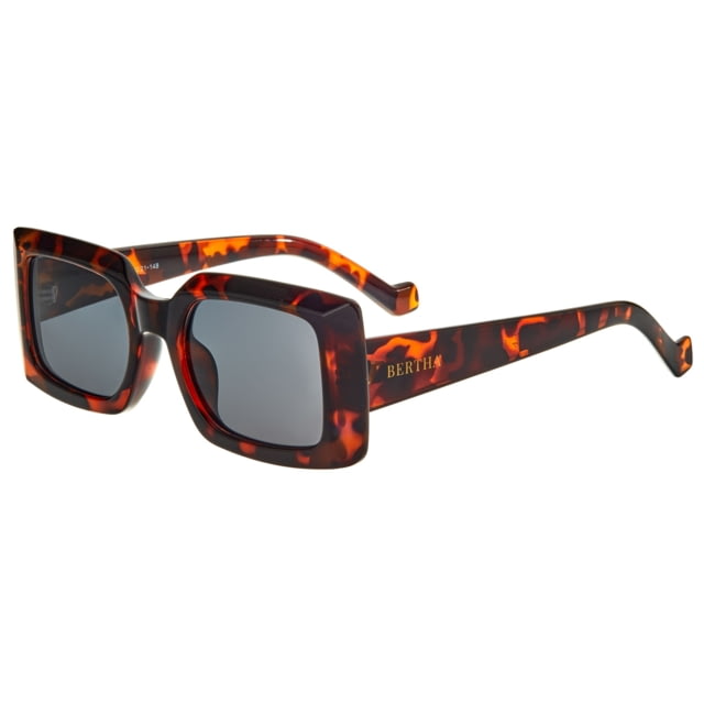 Bertha Miranda Polarized Sunglasses - Women's Trotoise Frame Black Lens Tortoise/Black One Size - Bertha