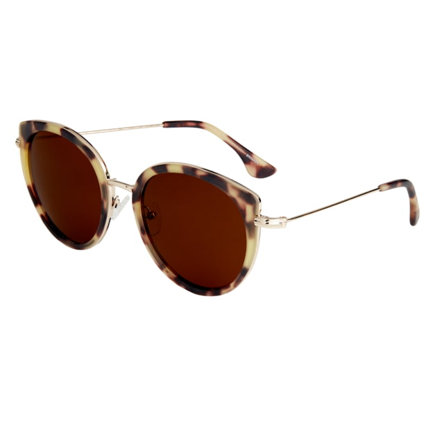 Bertha Reese Sunglasses - Womens Tortoise Frame Brown Polarized Lens Tortoise/Brown One Size - Bertha