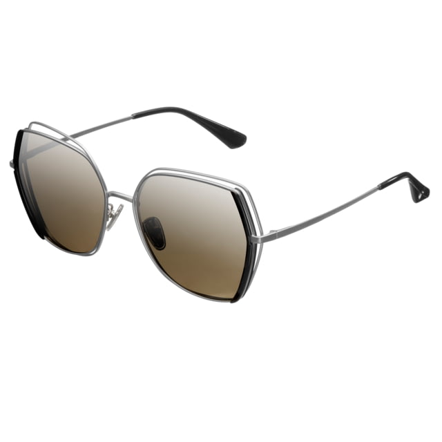 Bertha Remi Sunglasses - Womens Silver Frame Silver Polarized Lens Silver/Silver One Size - Bertha