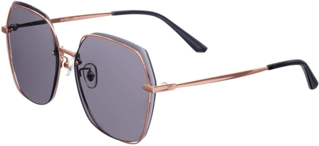 Bertha Renata Sunglass - Women's Rose Gold/Black One Size - Bertha