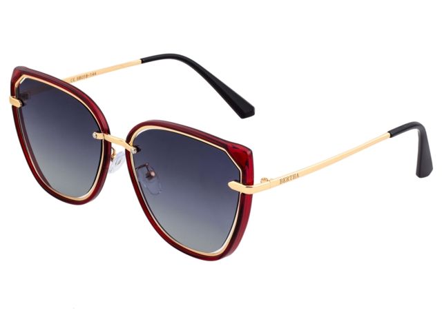 Bertha Rylee Polarized Sunglasses - Women's Red/Black One Size - Bertha