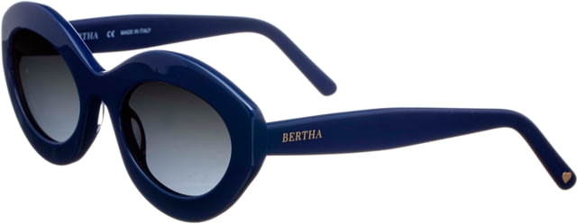 Bertha Severine Handmade in Italy Sunglass - Women's Navy One Size - Bertha