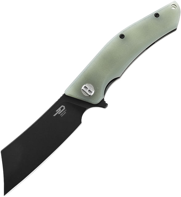 Bestech Knives Cubis Linerlock 3.13 in Folding Knife Jade G10 - Bestech Knives