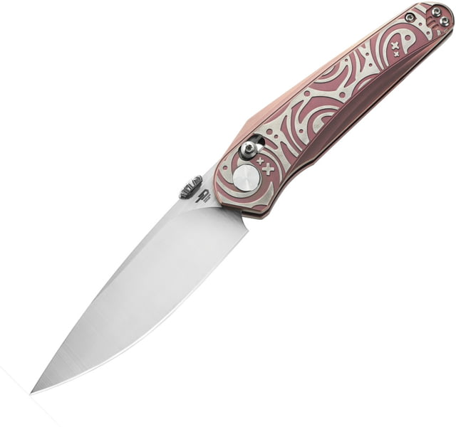 Bestech Knives Mothus Bar Lock Pink 3.50 in Folding Knife