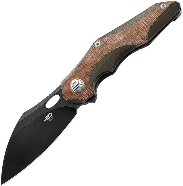 Bestech Knives Nogard Framelock Ti Micarta BT 3.38 in Folding Knife - Bestech Knives