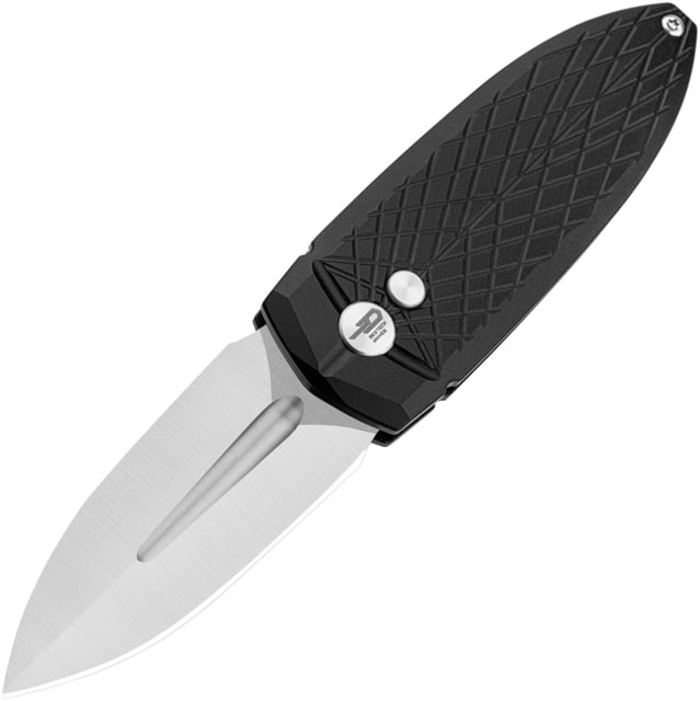 Bestech Knives Ququ Button Lock Al Black BTKG57B1 - Bestech Knives