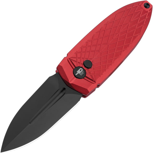 Bestech Knives Ququ Button Lock Al Red BTKG57B4 - Bestech Knives