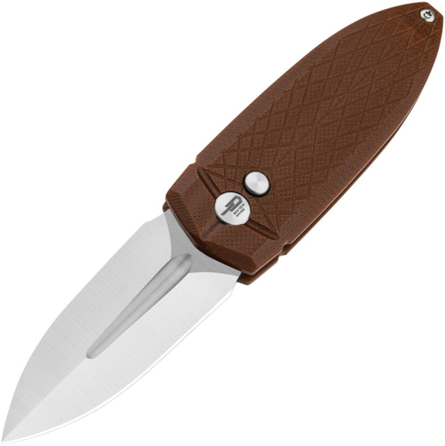 Bestech Knives Ququ Button Lock G10 Brown BTKG57A3 - Bestech Knives