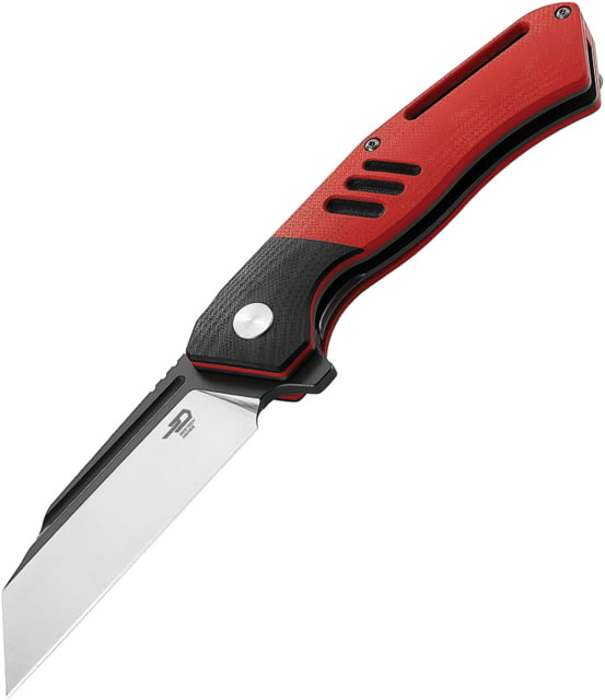 Bestech Knives Rockface Linerlock 3.75 in Folding Knife Black and red G10 - Bestech Knives
