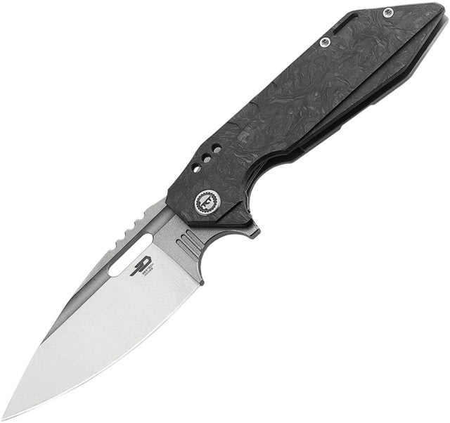 Bestech Knives Shodan Framelock Folding Knife 3.88" S35VN stainless blade Carbon fiber handle with titanium back handle - Bestech Knives