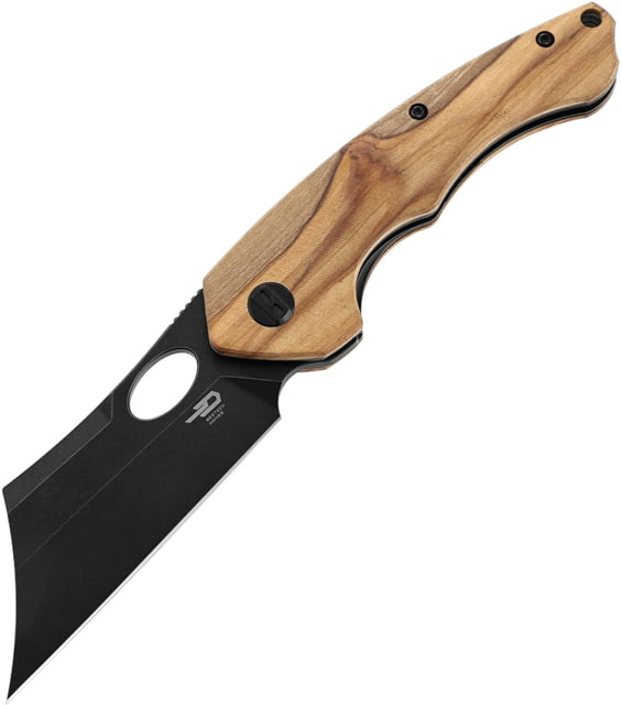 Bestech Knives Skirmish Linerlock OlivewoBTKL06C 3.25 in Folding Knife Olive wood