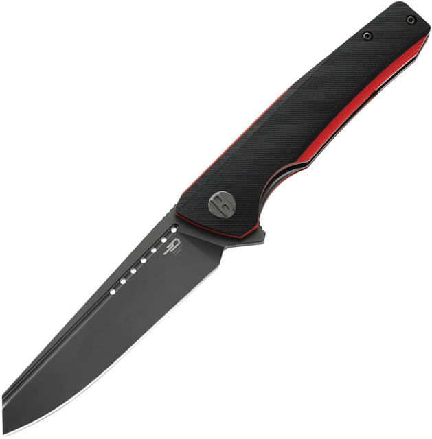 Bestech Knives Slyther Linerlock /Red 3.63 in Folding Knife Black and red G10 - Bestech Knives