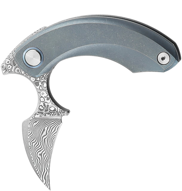 Bestech Knives Strelit Framelock Damascus/Bl 2.13 in Folding Knife - Bestech Knives