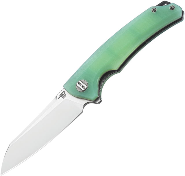 Bestech Knives TEXEL Linerlock Transparent Folding Knife 3.25" D2 tool steel blade Jade G10 handle - Bestech Knives