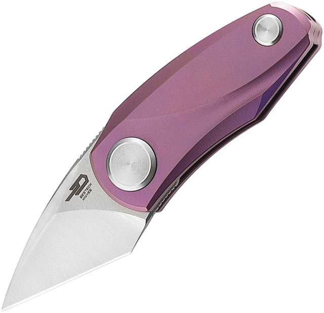 Bestech Knives Tulip Ball Lock Folding Knife 1.25" Bohler M390 stainless blade Purple titanium handle - Bestech Knives