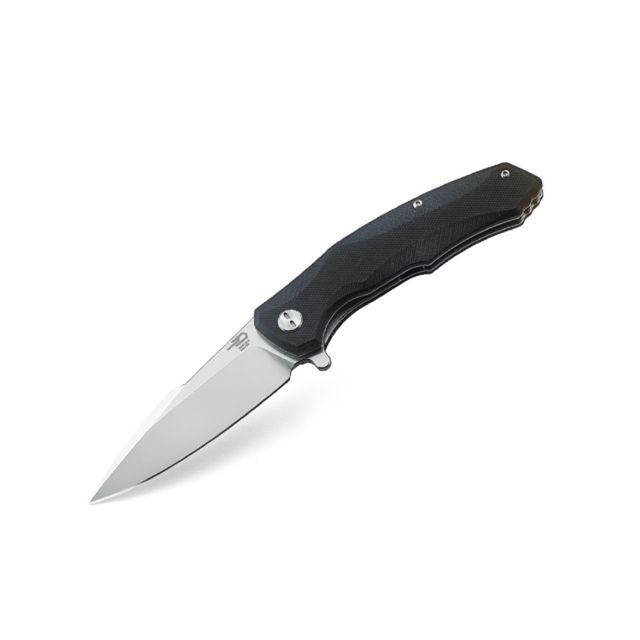 Bestech Knives Warwolf  3.5 in Plain Edge Folding Blade Black G10 Handle - Bestech Knives
