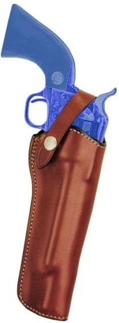 Bianchi 1L Lawman Belt Holster Colt Peacemaker/Colt New Frontier/Ruger Single-Six Left Hand Plain Tan 10048 - Bianchi