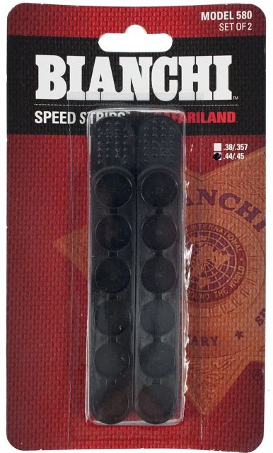 Bianchi 580 Speed Strips Pair Black .44/.45 Caliber