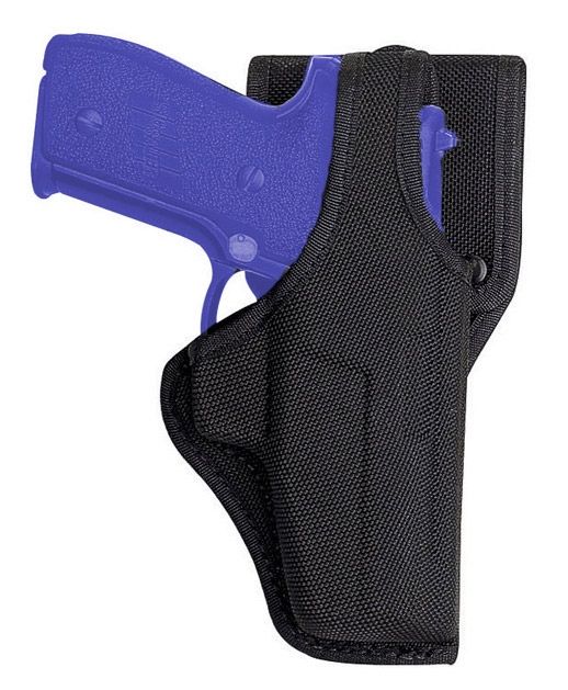 Bianchi 7115 Vanguard Mid-Ride Duty w/ Jacket Slot Belt Loop Holster Right Hand Black 18529 - Bianchi