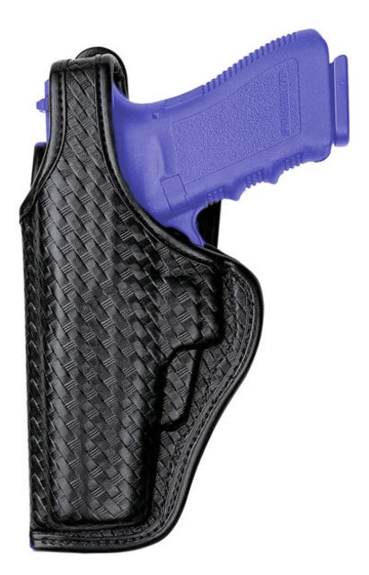 Bianchi 7920 Defender II Duty Holster Glock 19/Glock 23/Glock 19C/Glock 23C/Glock 19MB Left Hand Basketweave Black 22037