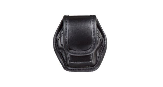 Bianchi 7935 EDW Plain Black Single Pouch w/ Chrome Snap for Taser X26 Cartridge by USA Bianchi Ammo Pouches