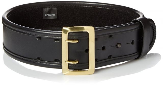 Bianchi Bianchi 7965 ErgoTek Sam Browne Belt - Plain Black Brass Waist Size 30-32in 22444 - $92.40 at Optics Planet