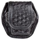 Bianchi 7935 EDW Basketweave Black Single Pouch w/ Hidden Snap for Taser X26 Cartridge - Bianchi