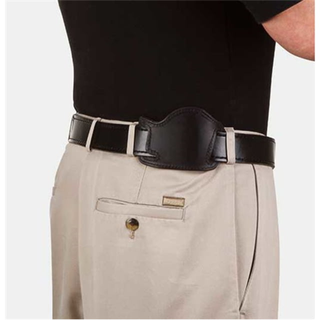Bianchi Foldaway Combo Leather Belt Slide Holster Black 24435 - Bianchi