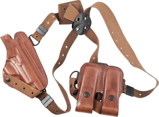 Bianchi X16 Agent Unlined Shoulder System Holder, Browning Hi-Power 9mm, Right Hand, Plain, Tan, 17374 by USA Bianchi Shoulder Holsters