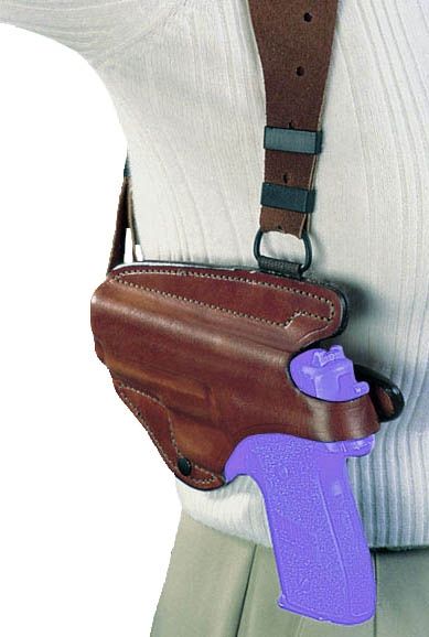Bianchi X16 Agent Unlined Shoulder System Holder Glock 19/Glock 23/Glock 17/Glock 22 Left Hand Plain Tan 17255 - Bianchi