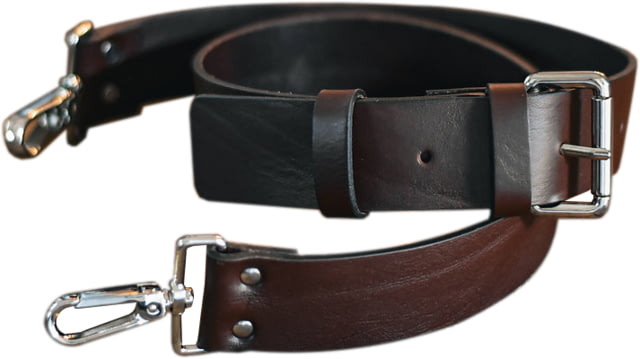 Bieling Leather Co. Classic Leather Rifle Sling Dark Brown 36 - 42in - Bieling Leather Co.