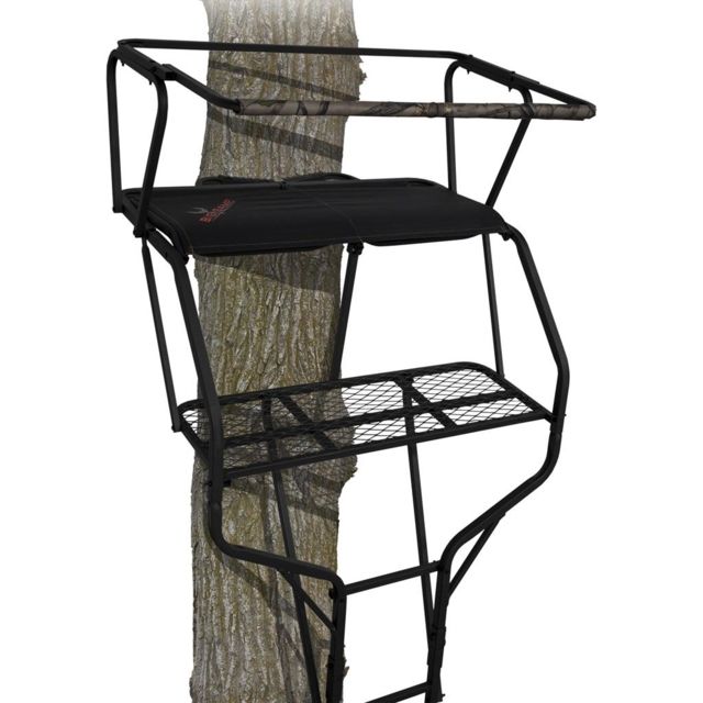 Big Game Treestands Big Game Treestands The Guardian XLT Two Man Ladder Stand Black 18 ft - $217.99 at Optics Planet