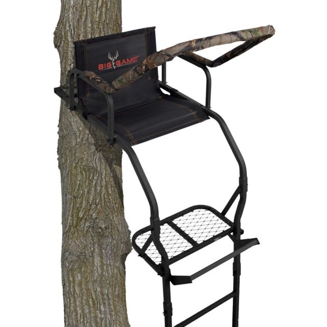 Big Game Treestands Big Game Treestands The Warrior DXT Ladder Stand Black 17 ft - $179.49 at Optics Planet