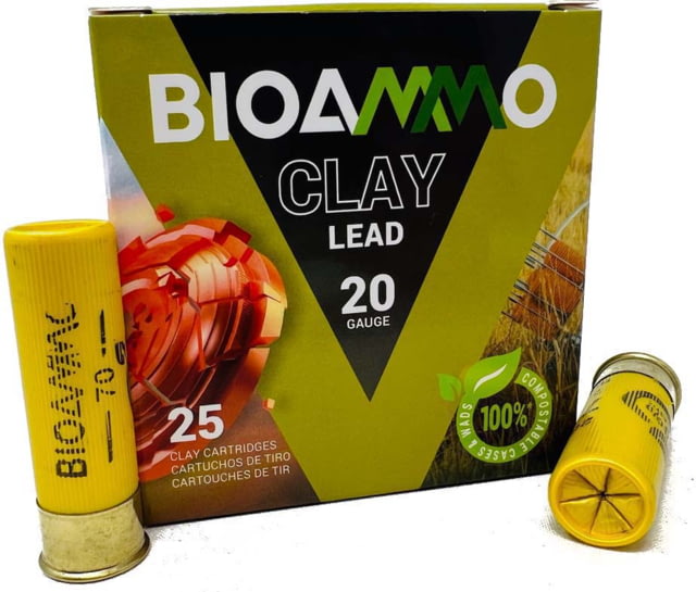 BioAmmo Dove & Clay 20 Gauge 1 Oz 2 3/4 In Centerfire Shotgun Ammo 25 Rounds Ammo Dove & Clay 20 Gauge 1 Oz 2 3/4 In Centerfire Shotgun 25 Rounds Ammo