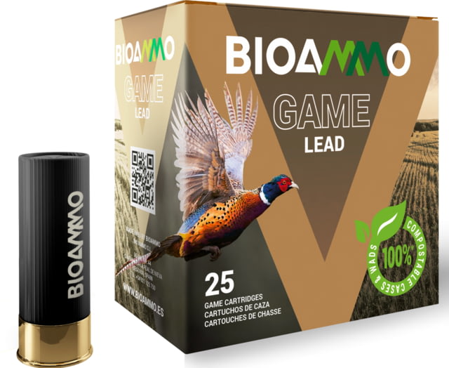 BioAmmo Lead Target 20 Gauge 1 oz 2-3/4in Shotgun Ammunition 25 Round 8 - Bioammo