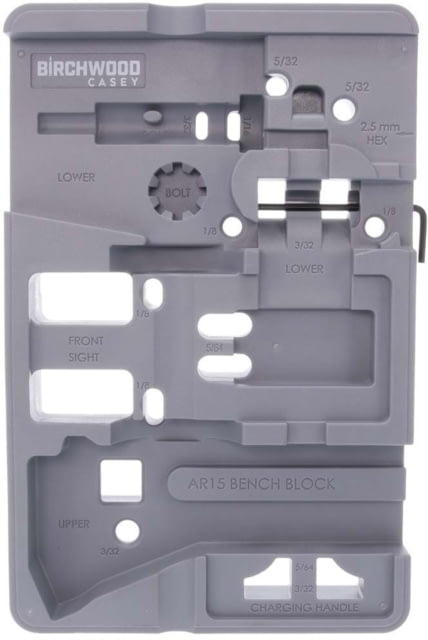 Birchwood Casey AR-15 Bench Block Gray