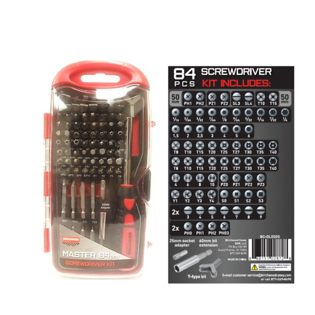 Birchwood Casey Pro Screwdriver Set 40 Pieces Black
