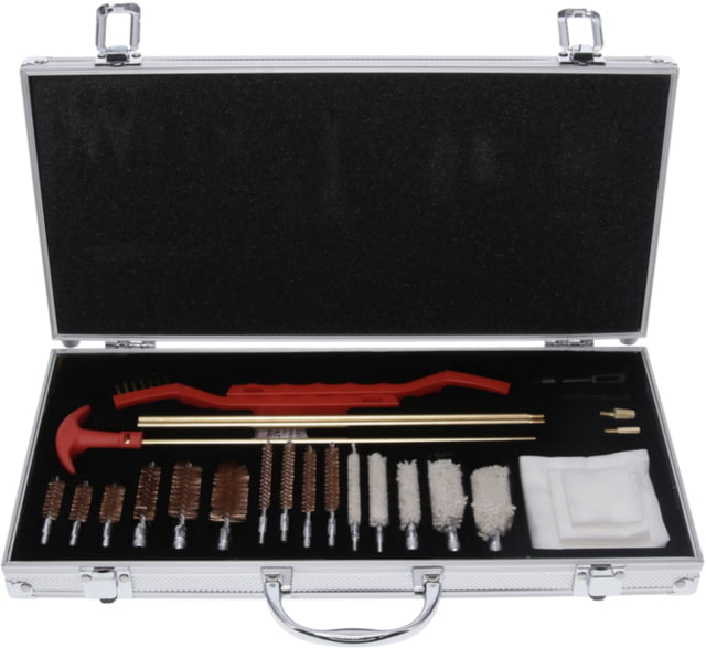 Birchwood Casey Premium Gun Cleaning Kit Multi-Caliber Silver 27 Pieces