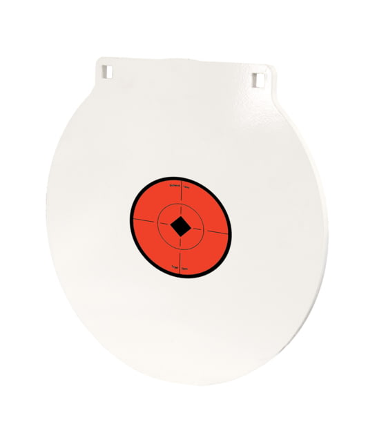 Birchwood Casey 1/2in Round Target Plate Steel 12in Black/Red/White