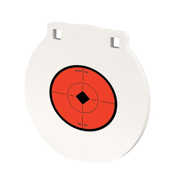 Birchwood Casey 1/2in Round Target Plate Steel 8in Black/Red/White