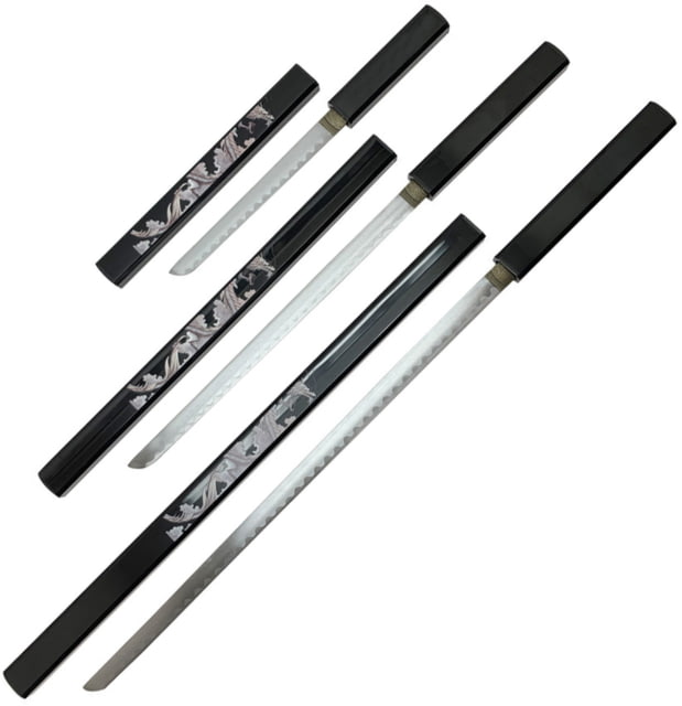 Bishamon Samurai Sword 3 Piece Set BMNSA125BKD - Bishamon
