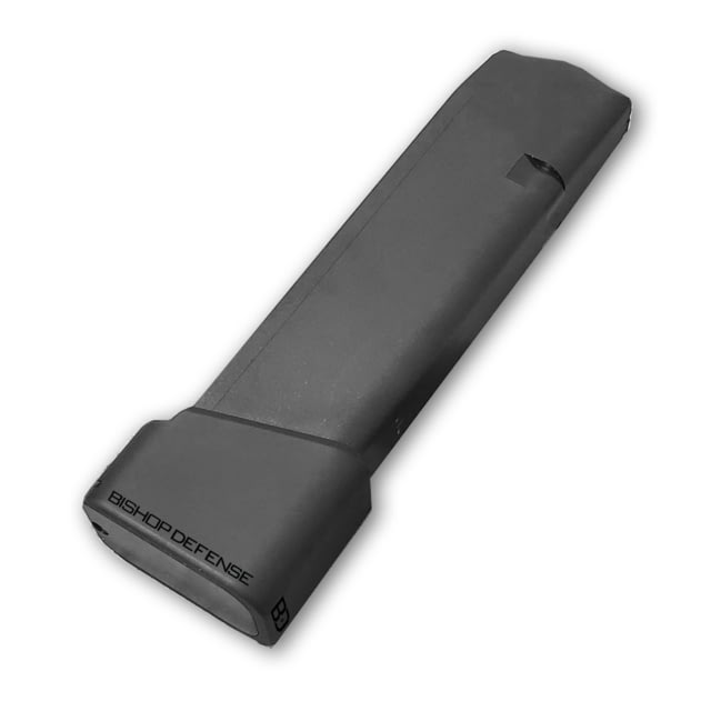 Bishop Defense Magazine ExtensionGlock 43 Gen 3 + 2 Rounds Black 2RD - Bishop Defense