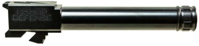 Bishop Defense Threaded Match Grade Pistol Barrel Glock 19 9mm 4.52 in 1-10 Twist Black - Bishop Defense