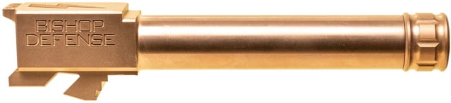 Bishop Defense Threaded Match Grade Pistol Barrel Glock 19 9mm 4.52 in 1-10 Twist Bronze - Bishop Defense
