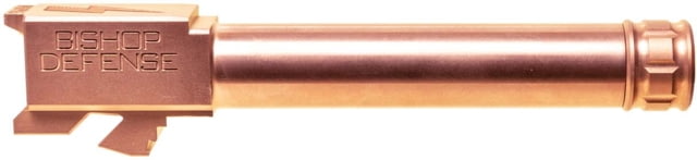 Bishop Defense Threaded Match Grade Pistol Barrel Glock 17 9mm 4.99 in 1-10 Twist Rose Gold - Bishop Defense